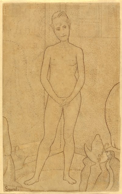 Studium po "The Models" od Georges Seurat