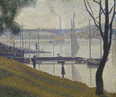 Most v Courbevoie, 1886-87 od Georges Seurat