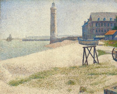 Maják v Honfleuru, 1886 od Georges Seurat