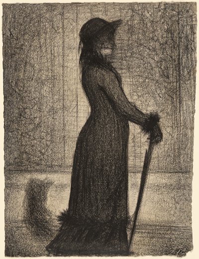 Žena na procházce od Georges Seurat
