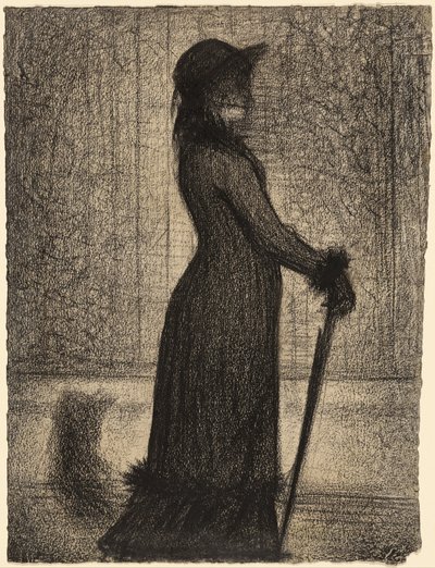 Žena na procházce od Georges Seurat