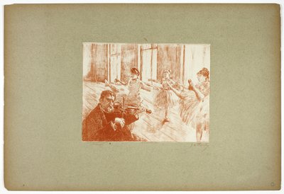 Třída baletu od Georges William Thornley