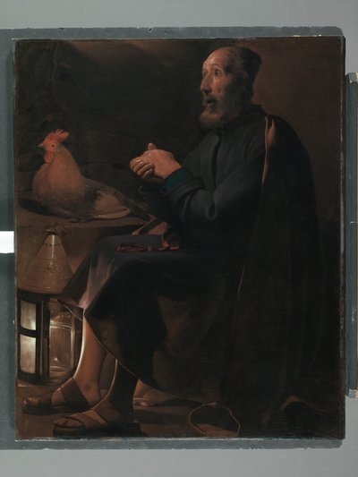 Svatý Petr Kající, 1645 od Georges de La Tour