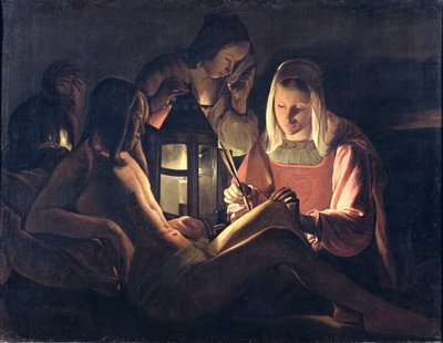 Sv. Šebestián opečovává sv. Irene a svaté ženy od Georges de La Tour