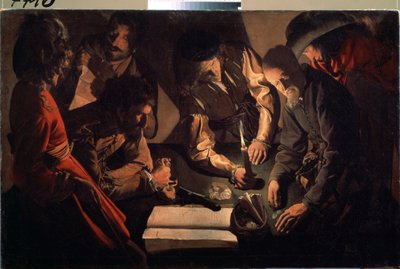 U lichváře (Platba). (U lichvářů. Platba). Obraz Georgese de La Tour (1583-1652), kolem roku 1640. Barokní umění. Olej na plátně. Státní umělecká galerie, Lvov od Georges de La Tour