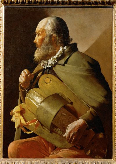 Hráč (malba na plátně) od Georges de la Tour