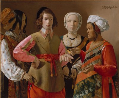 The Fortune Teller, c.1635 (olej na plátně) od Georges de La Tour