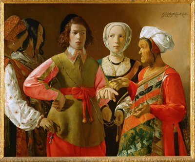 vypravěč (malba na plátně) od Georges de la Tour