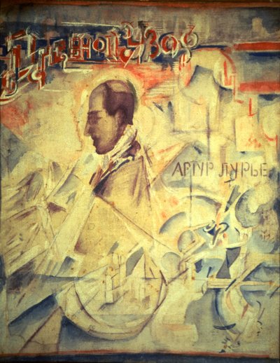 Plány. Portrét skladatele Arthura Lourié 1891-1966, 1918 od Georgy Bogdanovich Yakulov