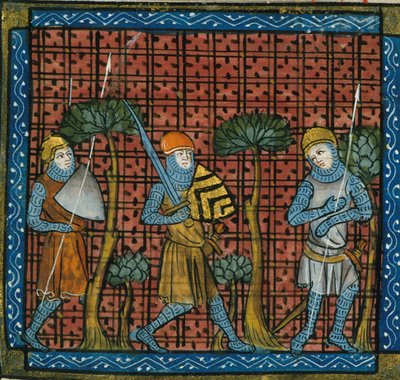 Křižáci, z Chroniques de France ou de St Denis, 14. století (22716450535) od Georgia Levan Ramishvili from Tbilisi