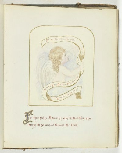 Bez názvu [cherubín s náboženským textem], 185568. od Georgina Cowper