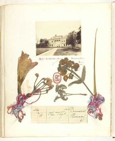 Bez názvu [pohled na Broadlands se sušenými květinami], 1868. od Georgina Cowper