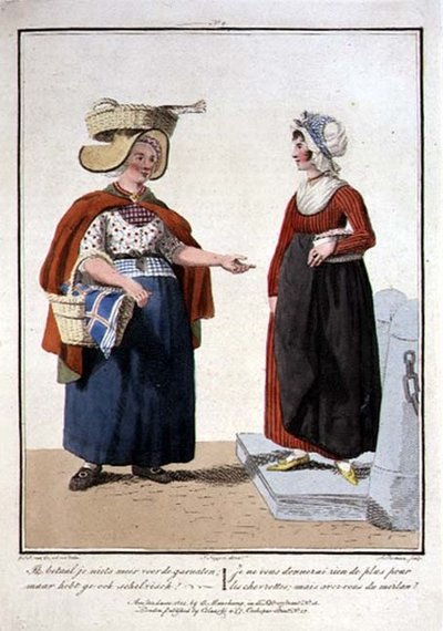 Fish Sellers, ryl L. Portman od Georgius Jacobus Johannes van (after) Os