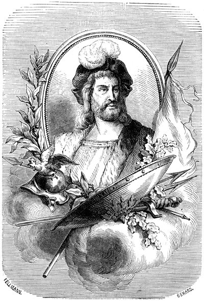 Pierre Terrail de Bayard, francouzský voják 16. století, 1882-1884. od Gerard