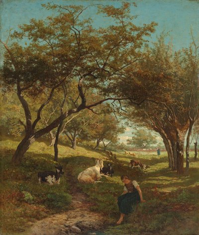 Pastýřka od Gerard Bilders (signed by artist)