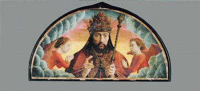 Dieu Pere benissant - Bůh Otec dává svůj ... od Gerard David
