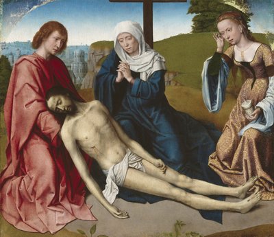 Oplakávání nad tělem Kristovým, kolem roku 1500 od Gerard David