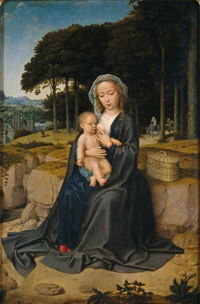 Odpočinek při letu do Egypta od Gerard David