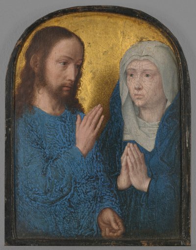 Část diptychu: Kristovo rozloučení s Marií od Gerard David