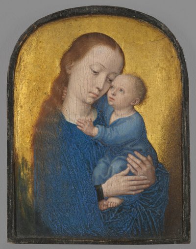 Část diptychu: Panna Maria s dítětem od Gerard David