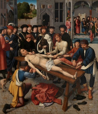 Stahování z kůže Sisamnes od Gerard David