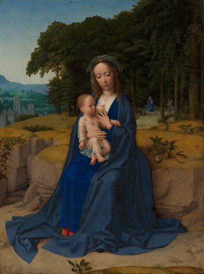 Zbytek na útěku do Egypta, ca. 1512-15. od Gerard David