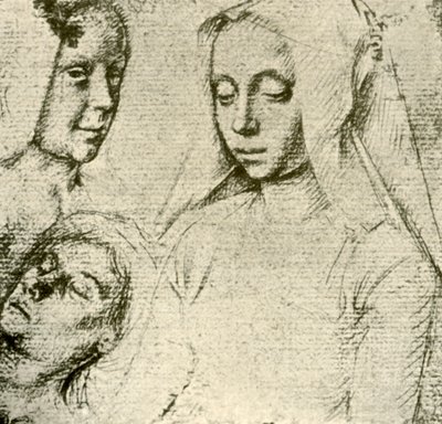 Tři ženské hlavy, konec 15.-začátek 16. století, 1908. od Gerard David