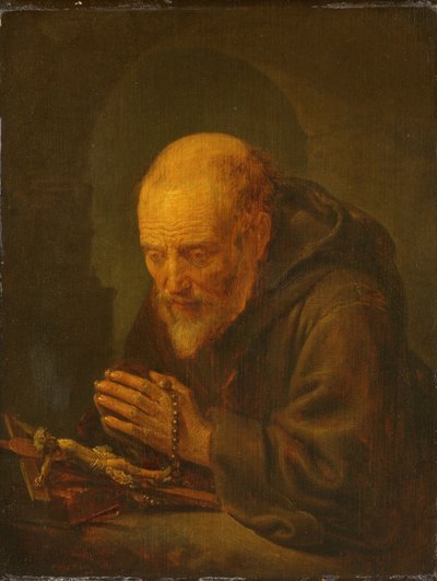 Hermitinská modlitba od Gerrit Dou