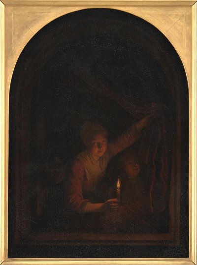 Dívka se svíčkou od Gerrit Dou