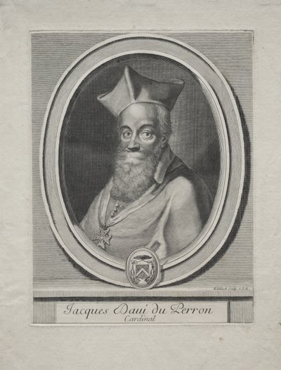 Kardinál Jacques Davey Duperron od Gérard Edelinck
