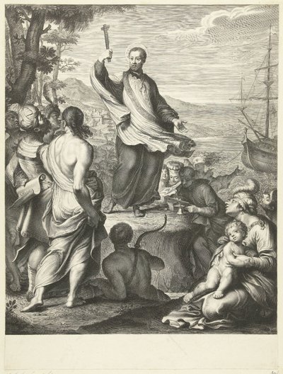 Svatý František Xaverský od Gérard Edelinck