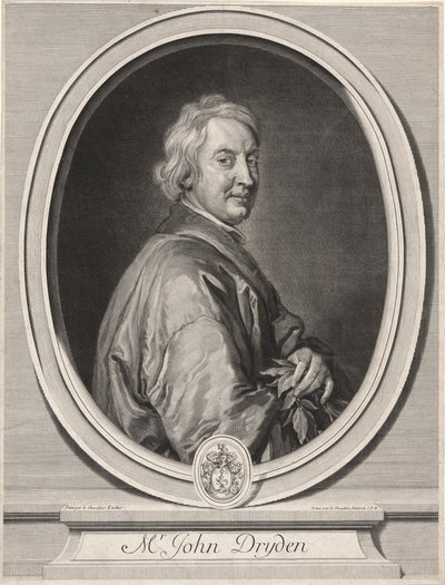 John Dryden (1631-1707) od Gérard Edelinck