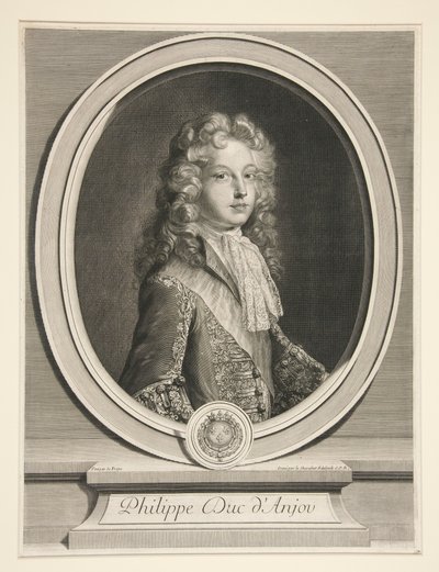 Filip V., vévoda z Anjou od Gérard Edelinck