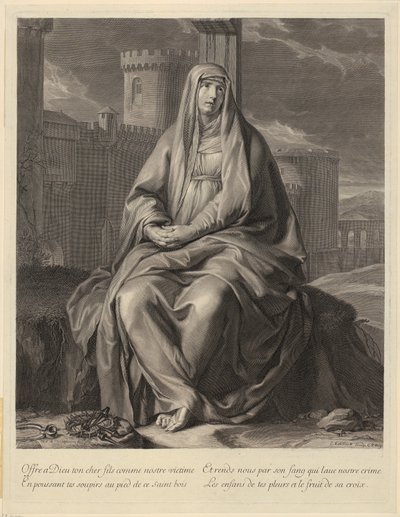 Portrét Charlese-Maurice Le Telliera od Gérard Edelinck