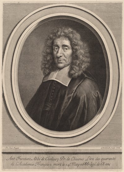 Antoine Furetière od Gerard Edelinck after Gilbert de Seve