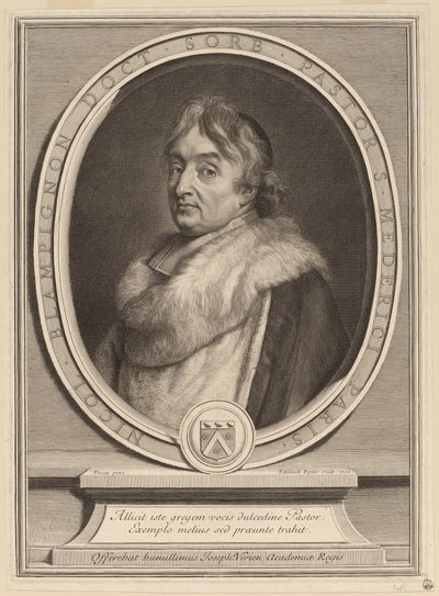 Nicolas de Blampignon od Gerard Edelinck after Joseph Vivien