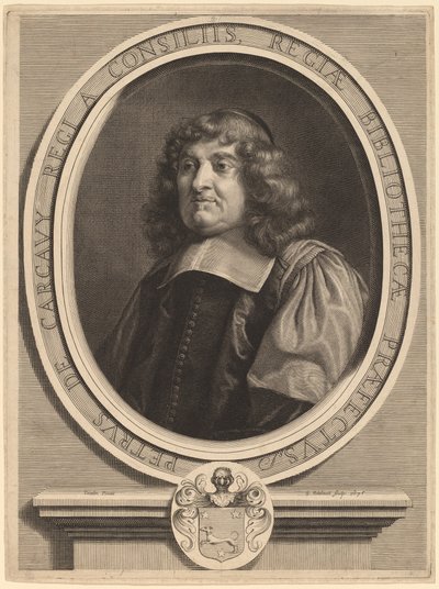 Pierre de Carcavy od Gerard Edelinck after Louis Testelin