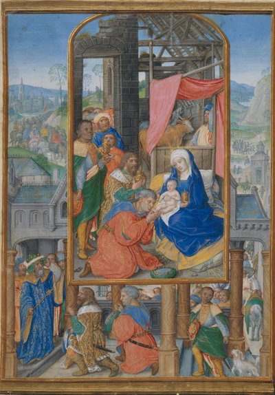 Iluminace rukopisu s Klaněním tří králů, ca. 1515-25. od Gerard Horenbout