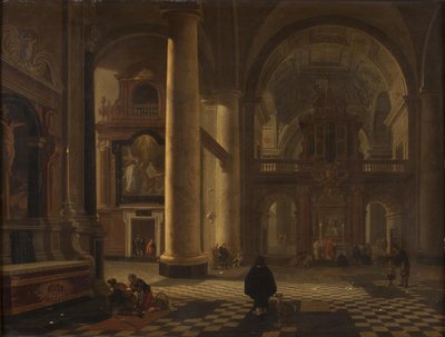 Interiér katolického kostela od Gerard Houckgeest