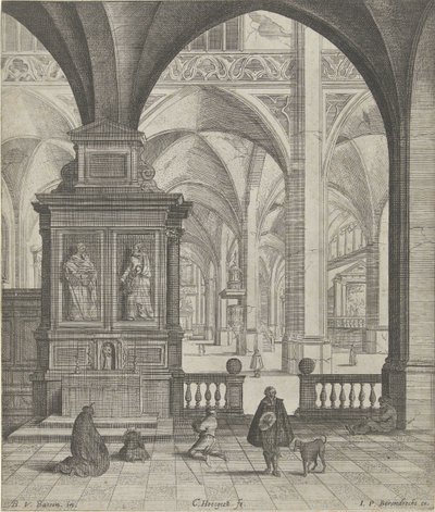 Kerkinterieur od Gerard Houckgeest