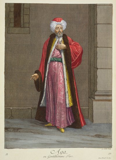 Aga, neboli turecký gentleman od Gerard Jean Baptiste Scotin