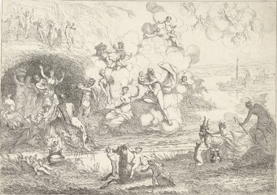Merkur dává Baccha nymfám The Lifes of the Bacchantes (název série) od Gerard Melder
