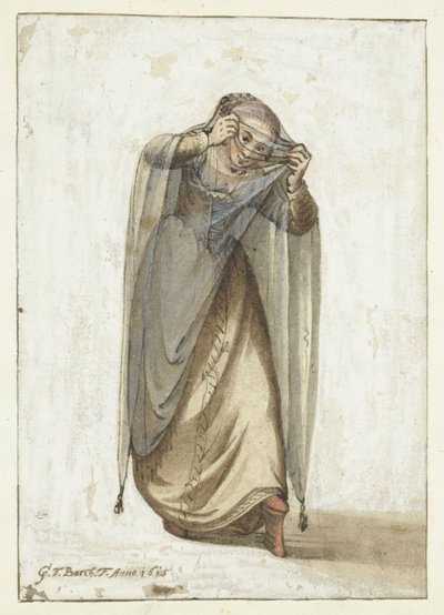 benátská kurtizána od Gerard ter Borch