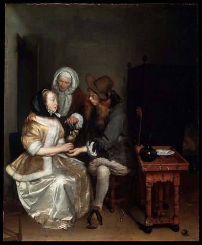 „Sklenka limonády“, 60. léta 17. století. od Gerard Terborch II