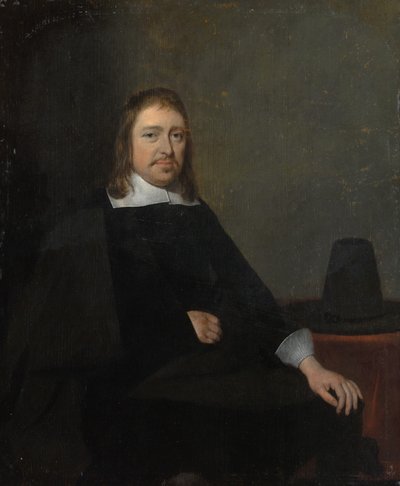 Portrét sedícího muže, konec 50. nebo začátek 60. let 17. století. od Gerard Terborch II