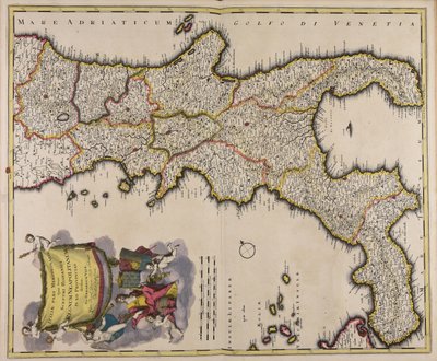 Italiae pars meridionalis quae nunc sceptri Hispanici regnum Neapolitanum in XII provincias divisum od Gerard Valck