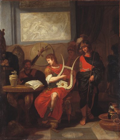 Achilles spielt die Leier bei der Ankunft der Gesandten von Agamemnon od Gerard de Lairesse