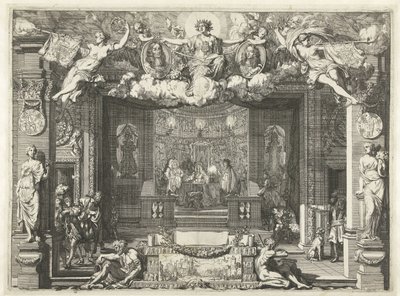 Alegorie Westminsterské smlouvy Alegorie míru mezi Anglií a Spojeným Nizozemskem, 1674 od Gerard de Lairesse