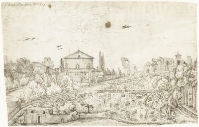 Ansicht der San Stefano Rotondo, Rom, von Norden von Gerard ter Borch