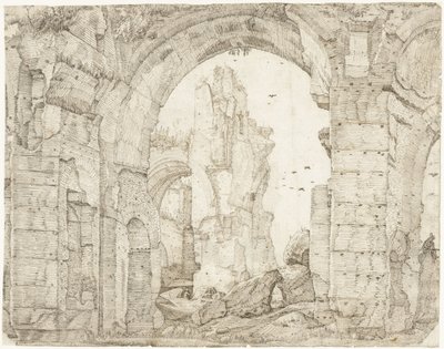 Ruïnes van de therme van Caracalla, Řím od Gerard ter Borch (I)